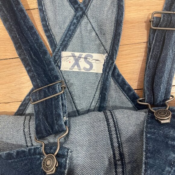 015 We The Free Ziggy Straight Leg Denim Bib Overalls NWOT Size XS - Picture 9 of 10